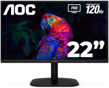AOC 24B35H3 24 IPS Full HD  1920 x 1080  120Hz LED Monitor  Adaptive Sync  VGA & HDMI  Flicker Free  Low Blue Light  HDR Ready  VESA  Tilt Adjust  Eco Friendly