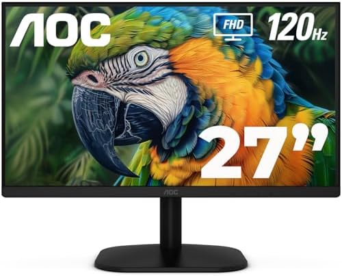 AOC 24B35H3 24 IPS Full HD  1920 x 1080  120Hz LED Monitor  Adaptive Sync  VGA & HDMI  Flicker Free  Low Blue Light  HDR Ready  VESA  Tilt Adjust  Eco Friendly