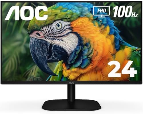 AOC 24B35H3 24 IPS Full HD  1920 x 1080  120Hz LED Monitor  Adaptive Sync  VGA & HDMI  Flicker Free  Low Blue Light  HDR Ready  VESA  Tilt Adjust  Eco Friendly