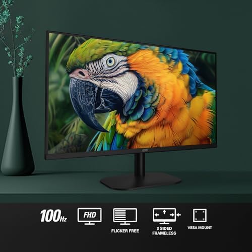 AOC 24B35H3 24 IPS Full HD  1920 x 1080  120Hz LED Monitor  Adaptive Sync  VGA & HDMI  Flicker Free  Low Blue Light  HDR Ready  VESA  Tilt Adjust  Eco Friendly