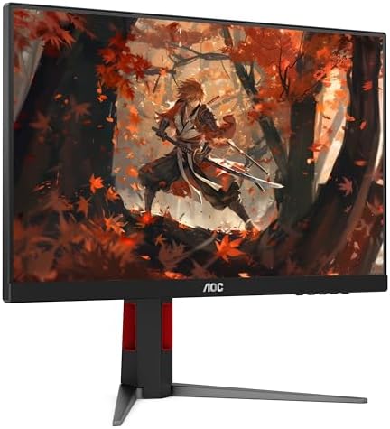 AOC 24G4 24 Gaming Monitor  Full HD 1920x1080 IPS Panel  180Hz 1ms  1x HDMI 2 0  1x Display Port  Adaptive Sync  Audio Earphone Out  Console Gaming Ready  3 Year Zero Bright Dot