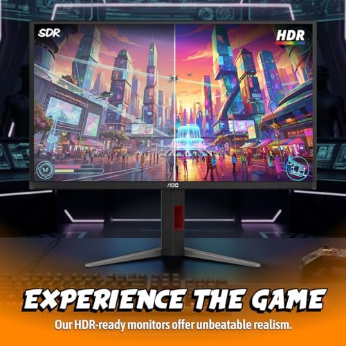 AOC 27 Inch OLED Gaming Monitor  QD OLED   1440p QHD 2560x1440  240Hz  0 03ms  HDMI 2 1  G SYNC Compatible  HDR True Black  Height Adjustable Stand  USB Hub  Q27GAZDV