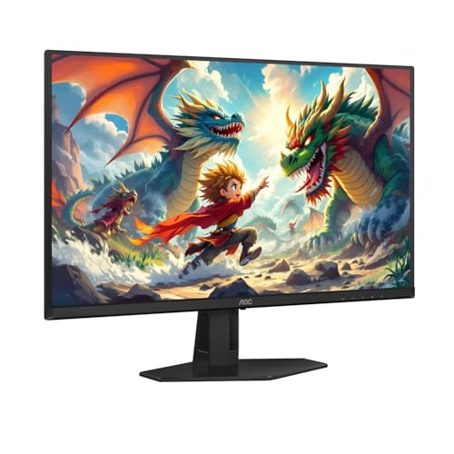 AOC Gaming Q27G41ZE - Monitor de juegos de 27 pulgadas QHD IPS 2560x1440, 240Hz 0.3ms MPRT, sin marco en 3 lados, 1x HDMI 2.0, 1x Display Port, compatible con G-Sync, HDR, 3 años sin punto brillante