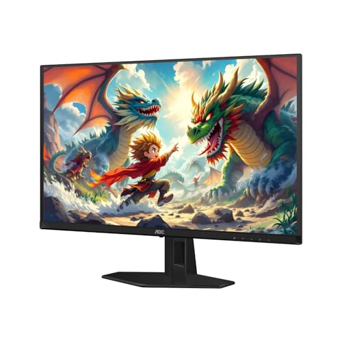 AOC Gaming Q27G41ZE - Monitor de juegos de 27 pulgadas QHD IPS 2560x1440, 240Hz 0.3ms MPRT, sin marco en 3 lados, 1x HDMI 2.0, 1x Display Port, compatible con G-Sync, HDR, 3 años sin punto brillante