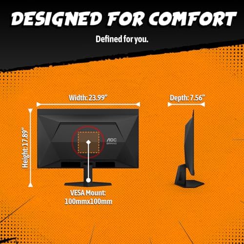 AOC 27 QD OLED Gaming Monitor  QHD 2560x1440  240Hz  0 03ms GtG  G SYNC Compatible  HDR Ready  DisplayPort  HDMI  VESA Mountable  Console Gaming Ready  Q27GAZD