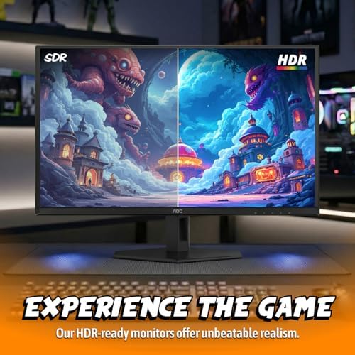 AOC 27 QD OLED Gaming Monitor  QHD 2560x1440  240Hz  0 03ms GtG  G SYNC Compatible  HDR Ready  DisplayPort  HDMI  VESA Mountable  Console Gaming Ready  Q27GAZD