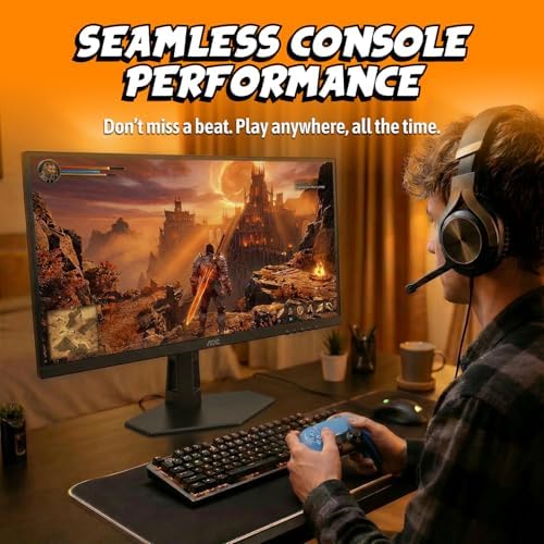 AOC Agon PRO 27 QD OLED Gaming Monitor  QHD 2560x1440  240Hz  0 03ms GtG  HDR400 True Black  Adaptive Sync  Height Adjustable  DisplayPort  HDMI  USB  Built in Speakers  AG276QZD2