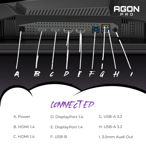 AOC Agon PRO AG276QZD2 27 OLED Tournament Gaming Monitor 2560x1440 240Hz 0 03ms G SYNC PS5 Xbox Switch Compatible Glossy Black