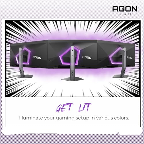 AOC Agon PRO AG276QZD2 27 OLED Tournament Gaming Monitor 2560x1440  240Hz 0 03ms  G SYNC  PS5 Xbox Switch Compatible  Glossy  Black