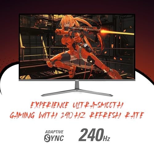 AOC Agon PRO AG276QZD2 27 OLED Tournament Gaming Monitor 2560x1440  240Hz 0 03ms  G SYNC  PS5 Xbox Switch Compatible  Glossy  Black