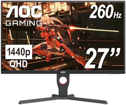 AOC Agon PRO AG276QZD2 27 OLED Tournament Gaming Monitor 2560x1440  240Hz 0 03ms  G SYNC  PS5 Xbox Switch Compatible  Glossy  Black
