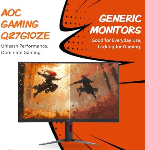 AOC Agon PRO AG276QZD2 27 OLED Tournament Gaming Monitor 2560x1440  240Hz 0 03ms  G SYNC  PS5 Xbox Switch Compatible  Glossy  Black