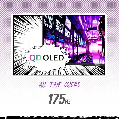 AOC Agon PRO AG276QZD2 27 OLED Tournament Gaming Monitor 2560x1440  240Hz 0 03ms  G SYNC  PS5 Xbox Switch Compatible  Glossy  Black