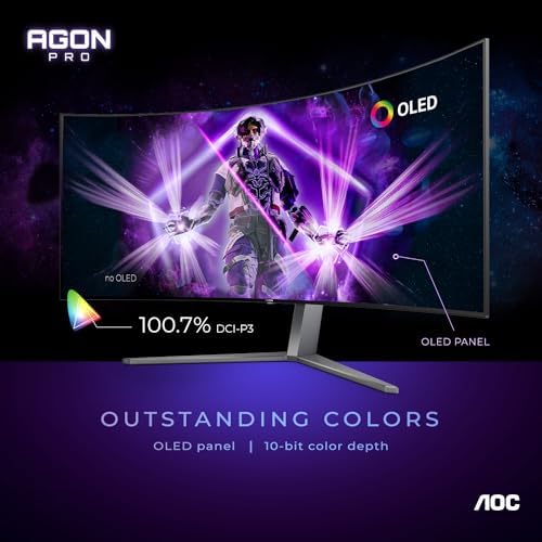 AOC Agon PRO AG276QZD2 27 OLED Tournament Gaming Monitor 2560x1440  240Hz 0 03ms  G SYNC  PS5 Xbox Switch Compatible  Glossy  Black