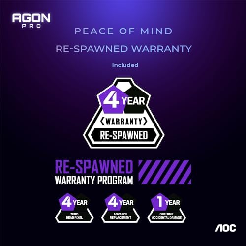 AOC Agon PRO AG276QZD2 27 OLED Tournament Gaming Monitor 2560x1440  240Hz 0 03ms  G SYNC  PS5 Xbox Switch Compatible  Glossy  Black