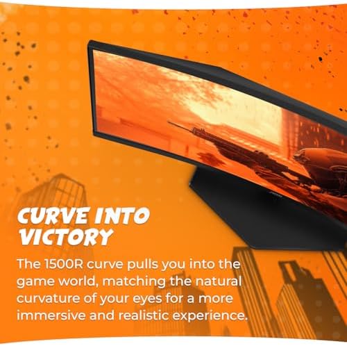 AOC C27G4ZH 27 Curved Frameless Ultra Fast Gaming Monitor  FHD 1080p  0 3ms HDMI 240Hz/DP 280Hz  1500R  AMD FreeSync  HDR  Height Adjustable  3 Year Zero Dead Pixel Guarantee