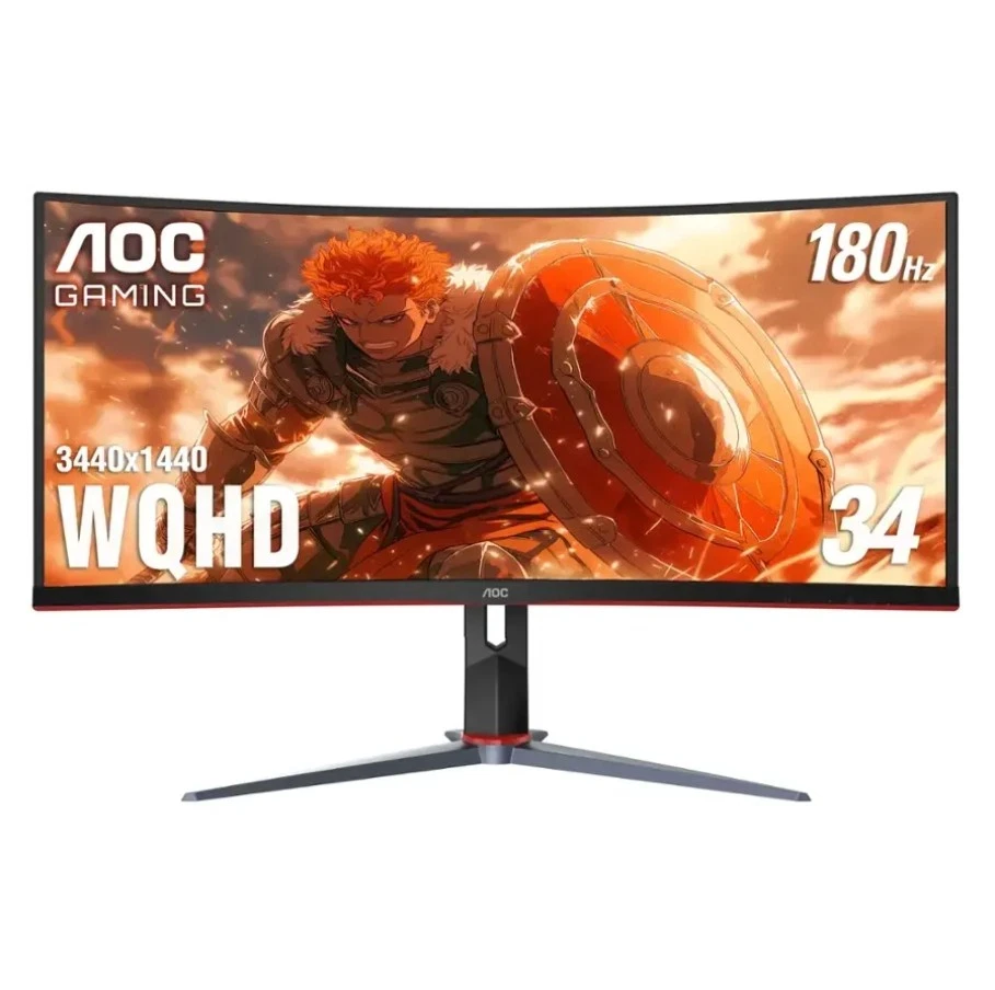 AOC CU34G2XP 34" UltraWide Curved Gaming Monitor WQHD  3440x1440  180Hz HDR400