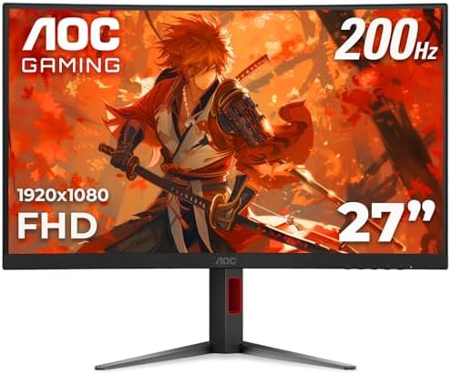 AOC CU34G4V 34 Frameless Curved Ultrawide Gaming Monitor  WQHD 3440 x1440 1500R  180Hz 0 5ms MPRT  Display Port x1  HDMI x1  AMD FreeSync Premium  Height Adjustable  3 Year Zero Bright dot  Black