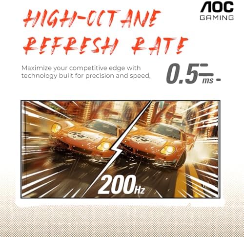 AOC CU34G4V 34 Frameless Curved Ultrawide Gaming Monitor  WQHD 3440 x1440 1500R  180Hz 0 5ms MPRT  Display Port x1  HDMI x1  AMD FreeSync Premium  Height Adjustable  3 Year Zero Bright dot  Black