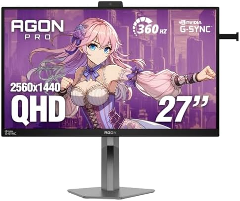 AOC Q27G3XMN 27 QHD Gaming Monitor  2560x1440  Mini LED  180Hz 1ms GtG  HDR 1000  sRGB137 5   HDMI 2 0 x 1  DisplayPort 1 4 x1  Adaptive Sync  3 Year Zero Bright dot