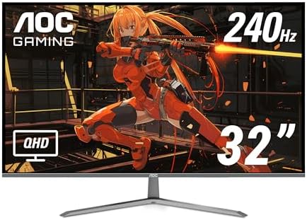 AOC Q27GAZD 27 QD OLED Gaming Monitor  QHD 2560 x 1440  240Hz 0 03ms  HDMI 2 0 x1  Display Port x1  G Sync Compatible  Console Gaming Ready  3 Year Zero Bright Dot
