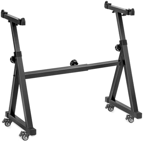 AODSK Keyboard Stand Heavy Duty  Z Style Adjustable and Portable Heavy Duty Piano Stand for Kids and Adults Height and Width Adjustable Fits for 61 88 Keys Electric Pianos