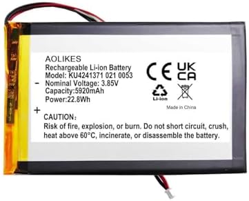 AOLIKES 5920mAh 3 85V Battery Replacement for SteelSeries Apex Pro TKL Wireless/Gen 3 / Apex Pro Mini Wireless   Gaming Keyboard Rechargeable   High Capacity Extended Use