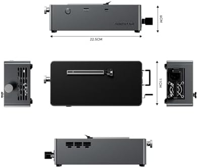 AOOSTAR Base EGPU AG02 con fuente de alimentación de 800 W, puertos OCuLink+USB4 e intercambio en caliente TGX, soporta hasta 600 W EGPU (no compatible con 5090,5090D)