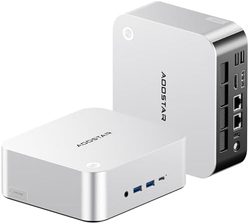 AOOSTAR G FLIP AMD Ryzen 9 8945HS Mini PC 8C/16T  up to 5 2GHz   32GB DDR5 1TB PCIe4 0  Radeon 780M Graphics Mini Computer  with 5 inch Touchscreen  with OCuLink Dual USB4  Dual 2 5G LAN/HDMI/WIFl6