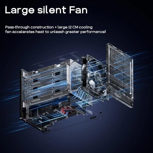 AOOSTAR WTR PRO AMD Ryzen 7 5825u 4 Bay NAS Mini PC  NO RAM NO SSD  4K HDMI  2   M 2 NVMe Slots  2 5/3 5 SATAx 4 Storage  Up to 4   22TB