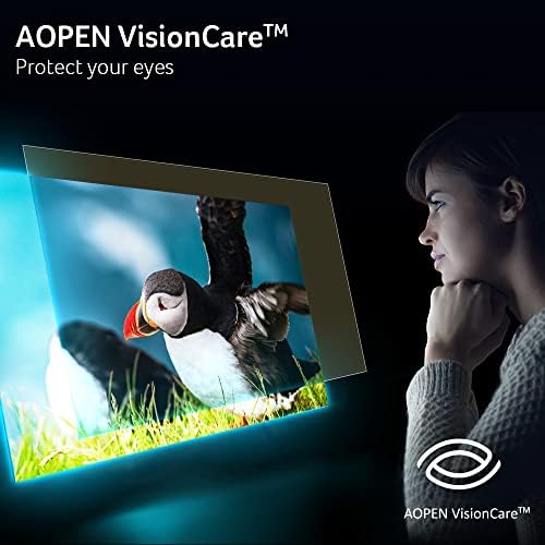 AOPEN by Acer 32SA2QU Abip 31.5" WQHD 2560x1440 Monitor de oficina para juegos IPS de marco cero | Tecnología AMD FreeSync | Diseño elegante ultrafino | 75Hz | HDR 10 | 1ms TVR | Inclinación | Puertos HDMI y VGA