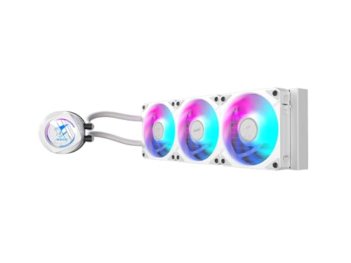 AORUS WATERFORCE II 360 ICE Liquid CPU Cooler  360mm Radiator with 3x120mm Low Noise ARGB Fans  Compatible with Intel LGA1851  LGA1700  and AMD AM5  GP AORUS WATERFORCE II 360 ICE