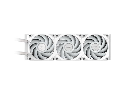 AORUS WATERFORCE II 360 ICE Liquid CPU Cooler  360mm Radiator with 3x120mm Low Noise ARGB Fans  Compatible with Intel LGA1851  LGA1700  and AMD AM5  GP AORUS WATERFORCE II 360 ICE
