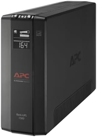 APC UPS Back UPS Pro 1500VA UPS  900W Battery Backup & Surge Protector  AVR  10 Outlets  NEMA 5 15R   LCD  BX1500M Uninterruptible Power Supply for Computers  Wi Fi Routers  Home Office Electronics