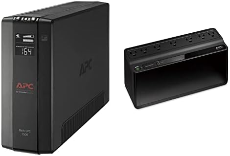 APC UPS Back UPS Pro 1500VA UPS  900W Battery Backup & Surge Protector  AVR  10 Outlets  NEMA 5 15R   LCD  BX1500M Uninterruptible Power Supply for Computers  Wi Fi Routers  Home Office Electronics