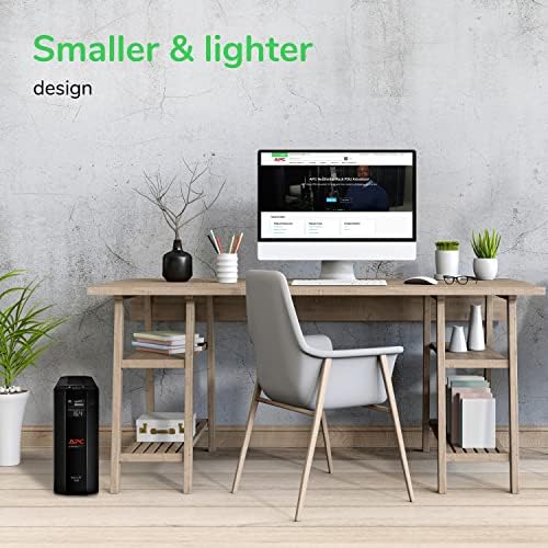 APC UPS Back UPS Pro 1500VA UPS  900W Battery Backup & Surge Protector  AVR  10 Outlets  NEMA 5 15R   LCD  BX1500M Uninterruptible Power Supply for Computers  Wi Fi Routers  Home Office Electronics