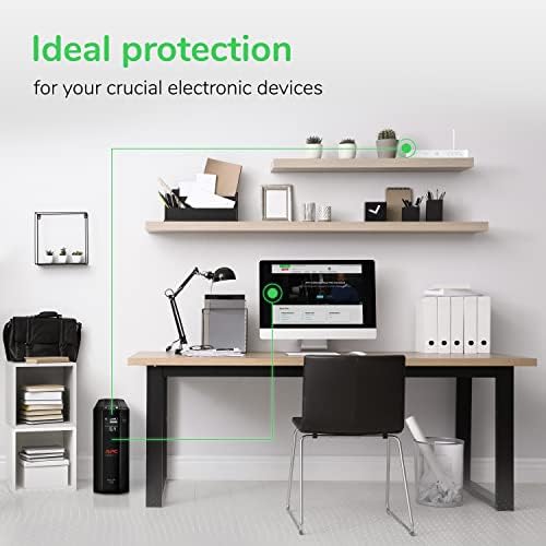 APC UPS Back UPS Pro 1500VA UPS  900W Battery Backup & Surge Protector  AVR  10 Outlets  NEMA 5 15R   LCD  BX1500M Uninterruptible Power Supply for Computers  Wi Fi Routers  Home Office Electronics