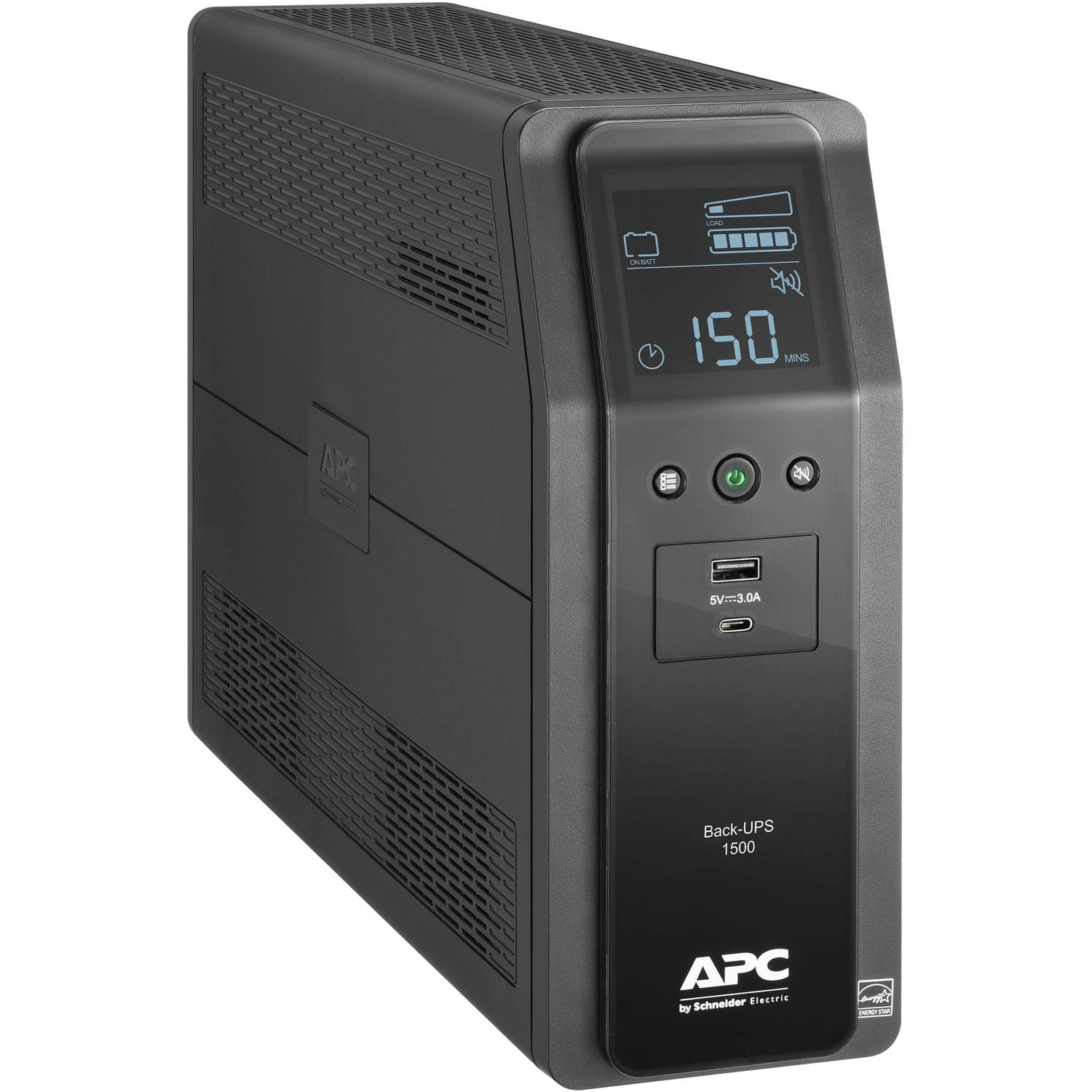 APC UPS Battery Backup Surge Protector  1500VA  900W Uninterruptible Power Supply  Back UPS Pro  BN1500M2    Black