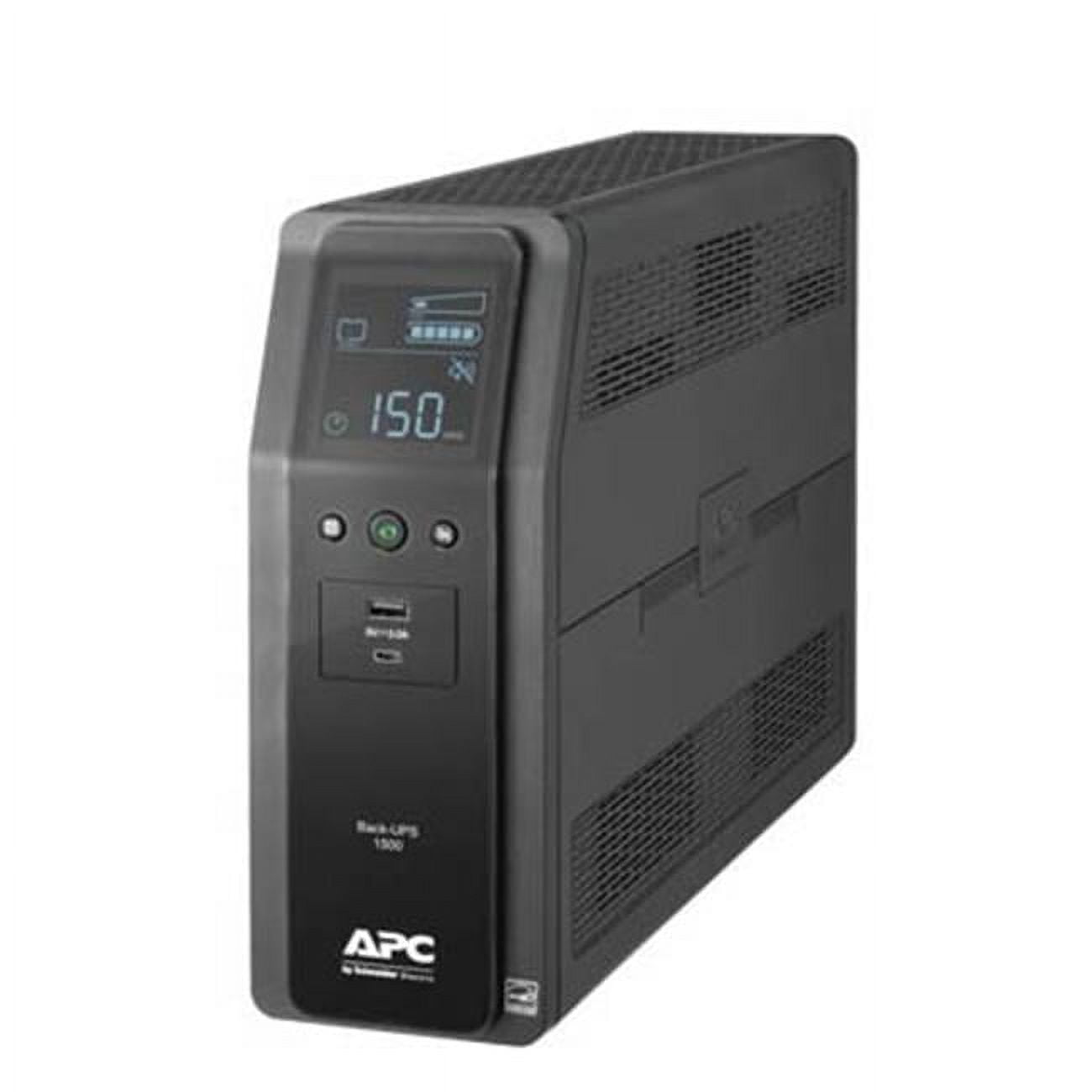 APC UPS Battery Backup Surge Protector  1500VA  900W Uninterruptible Power Supply  Back UPS Pro  BN1500M2    Black