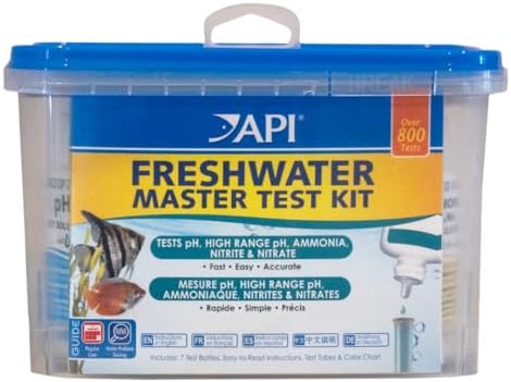 API FRESHWATER MASTER TEST KIT 800 Test Freshwater Aquarium Water Master Test Kit  White  Single  Multi colored