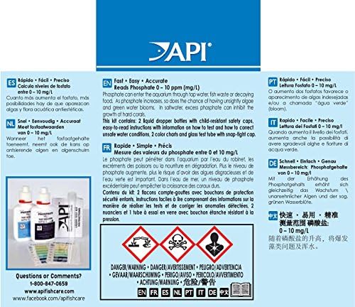 API Phosphate Test Kit For Freshwater And Saltwater  64 OUNCES