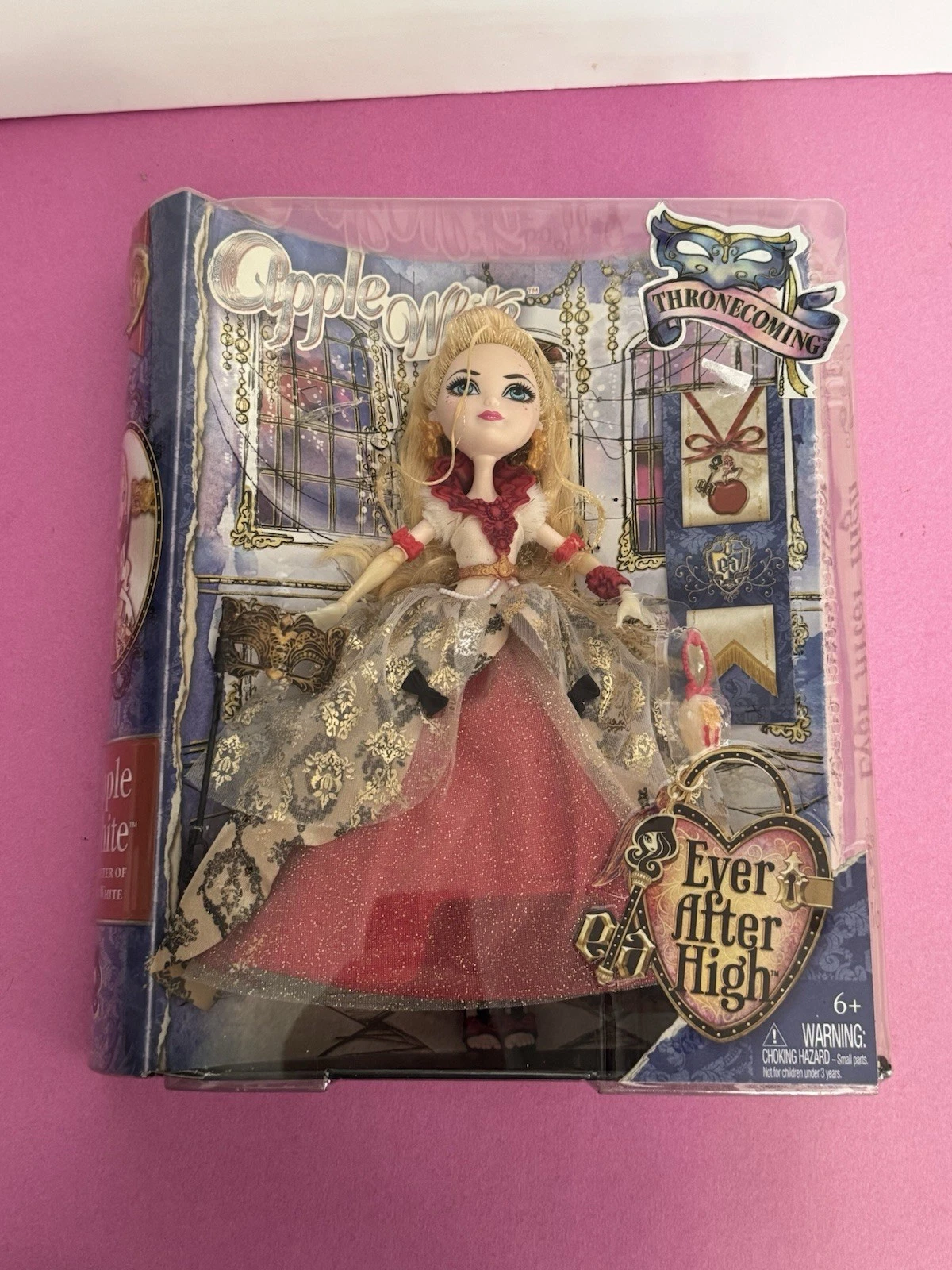 APPLE WHITE EVER AFTER HIGH THRONECOMING DOLL MASQUERADE COSTUME NEW