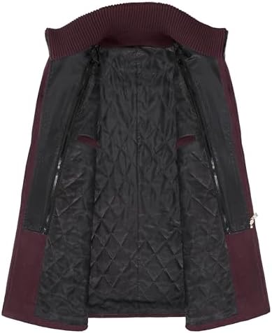 APTRO Mens Pea Coat Wool Jacket Windbreaker Single Breasted Winter Coat