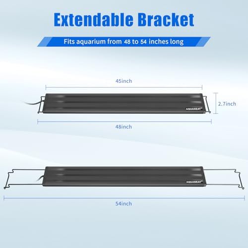 AQUANEAT - Luz LED para acuario de espectro completo, luz para pecera, 30.5cm, 51cm, 61cm, 76cm, 91.5cm, 122cm, luz multicolor de agua dulce.