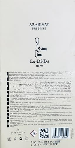 ARABIYAT PRESTIGE La Di Da Eau De Parfum 3 4FL OZ For Her