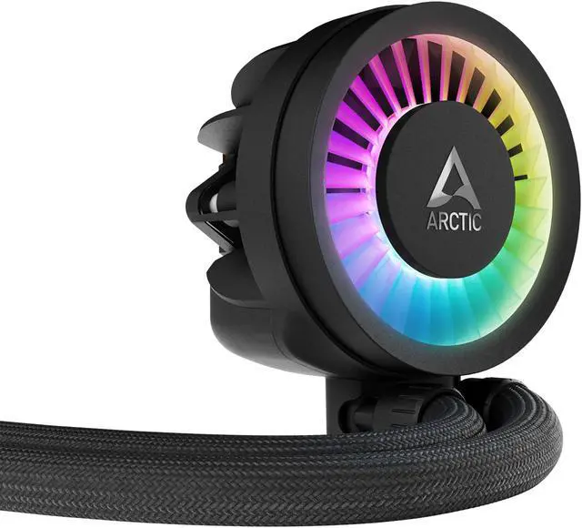 ARCTIC COOLING Liquid Freezer III   420 A RGB  Black   All in One CPU Water Cooler with 420mm radiator and 3x P14 PWM PST A RGB fan  compatible Intel LGA1700  1851 and AMD AM4  AM5   Black color