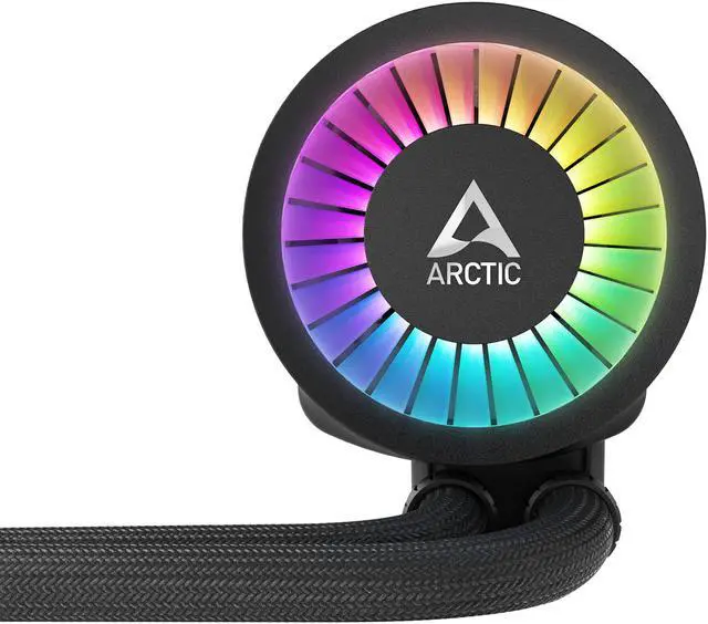 ARCTIC COOLING Liquid Freezer III   420 A RGB  Black   All in One CPU Water Cooler with 420mm radiator and 3x P14 PWM PST A RGB fan  compatible Intel LGA1700  1851 and AMD AM4  AM5   Black color