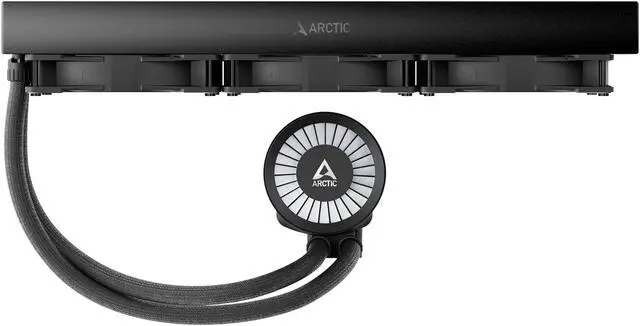 ARCTIC COOLING Liquid Freezer III   420 A RGB  Black   All in One CPU Water Cooler with 420mm radiator and 3x P14 PWM PST A RGB fan  compatible Intel LGA1700  1851 and AMD AM4  AM5   Black color