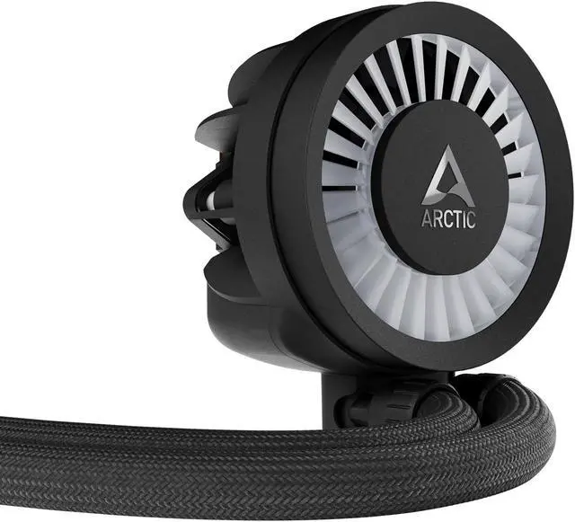 ARCTIC COOLING Liquid Freezer III   420 A RGB  Black   All in One CPU Water Cooler with 420mm radiator and 3x P14 PWM PST A RGB fan  compatible Intel LGA1700  1851 and AMD AM4  AM5   Black color