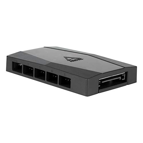 ARCTIC Case Fan Hub   10 fold PWM Fan Distributor with SATA Power   Black